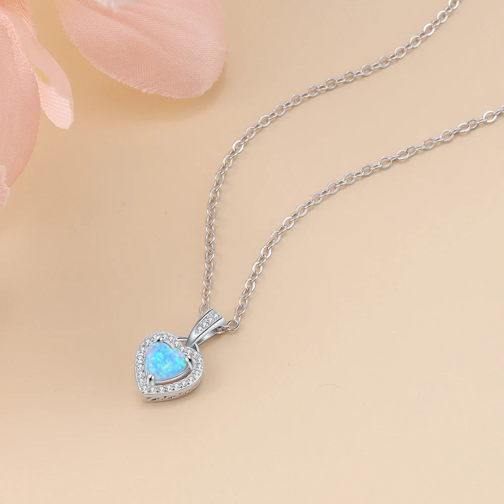 Blue Heart Jewelry Set