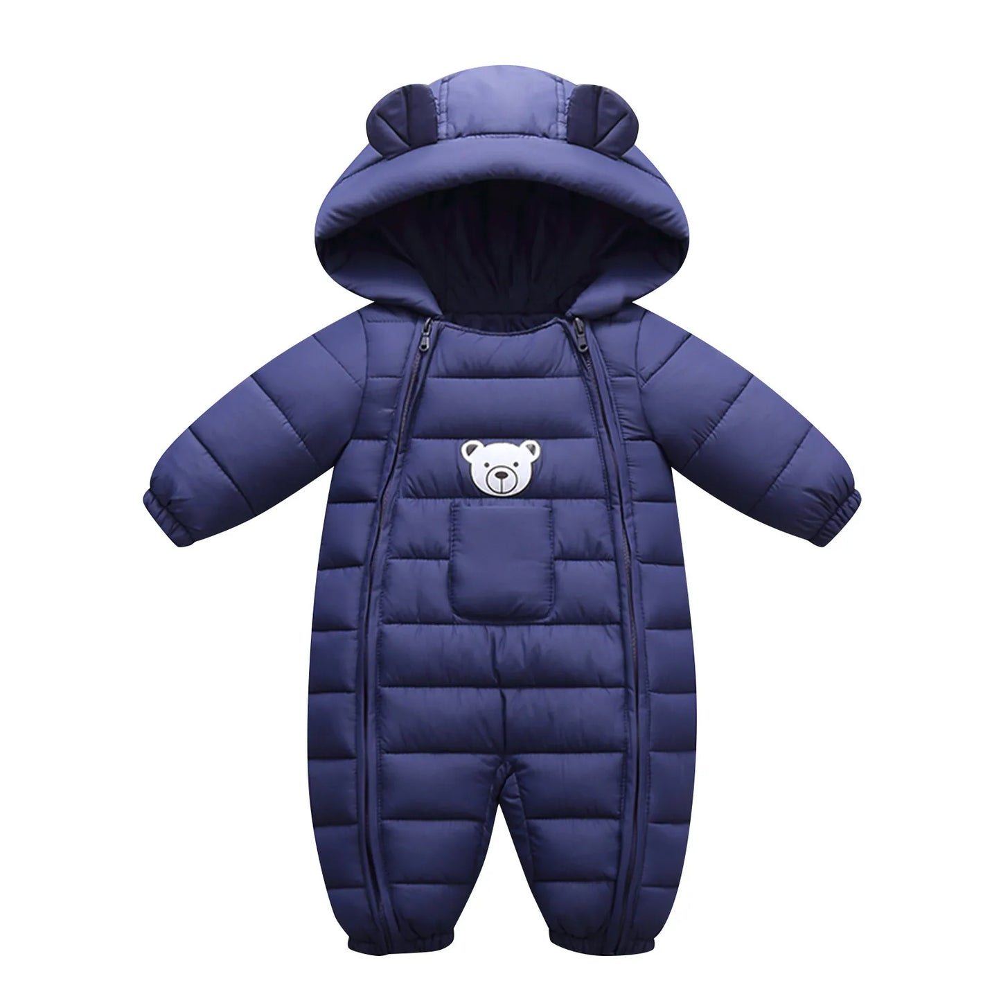 Hooded Baby Winter Romper