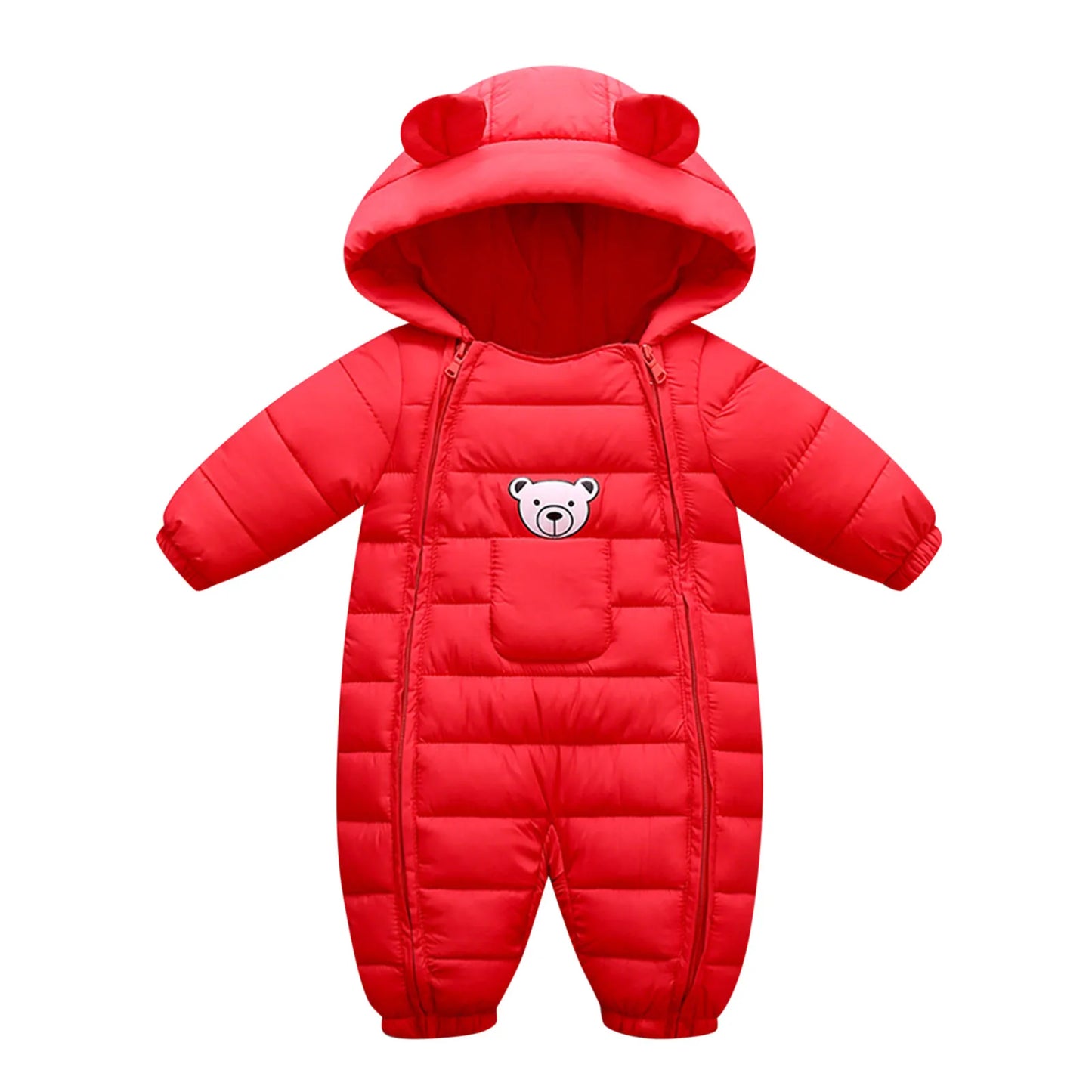 Hooded Baby Winter Romper