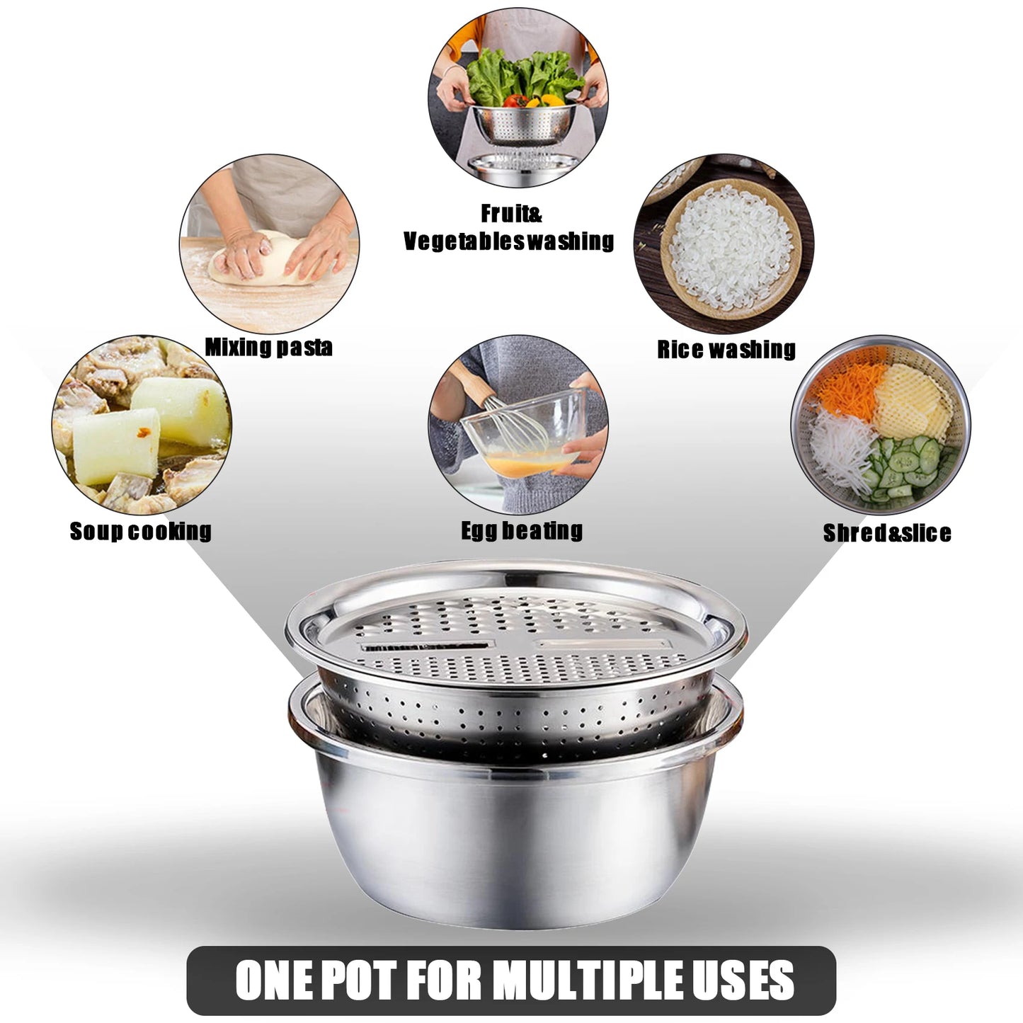 3 Pcs Multi-Functional Food Prepping Set