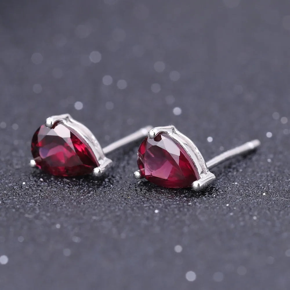 Blue Topaz Stud Earrings