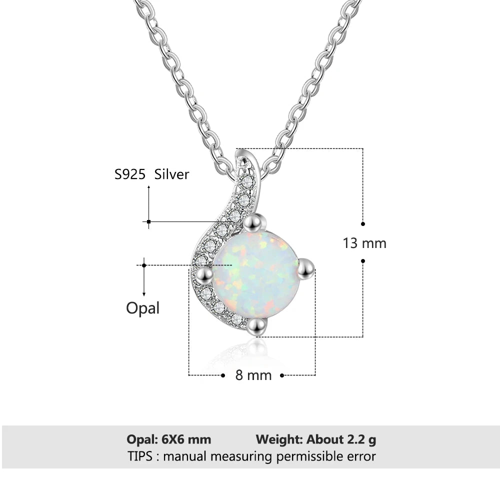 White Opal Jewelry Set