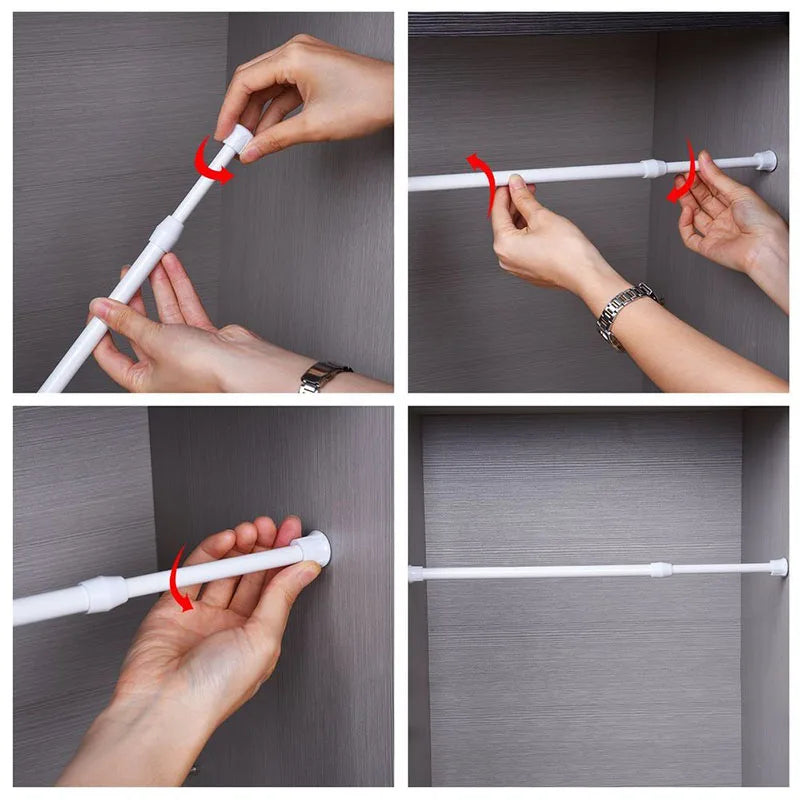 No Tools Curtain Rod