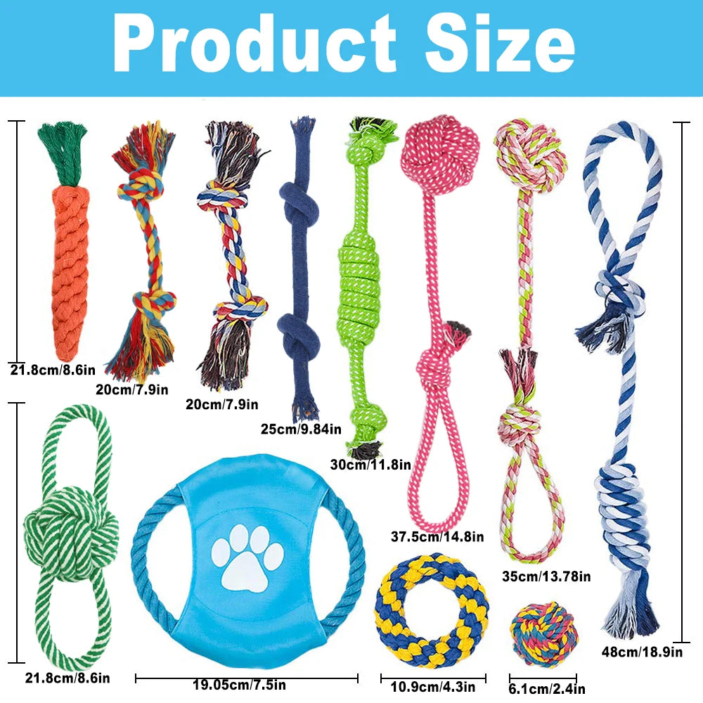 12 PCS Large Dog Toys