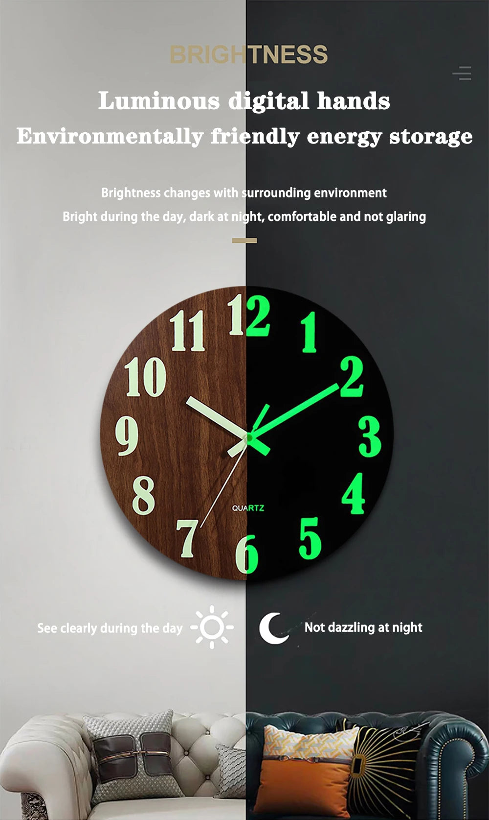 Luminous Wall Clock