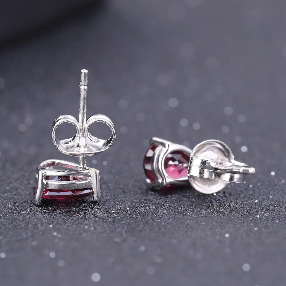 Blue Topaz Stud Earrings