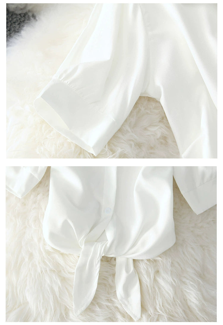 Women's White Casual Blouse