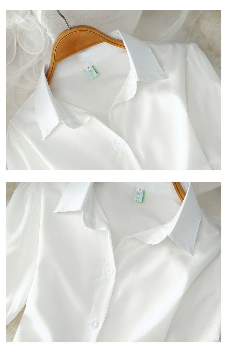 Women's White Casual Blouse