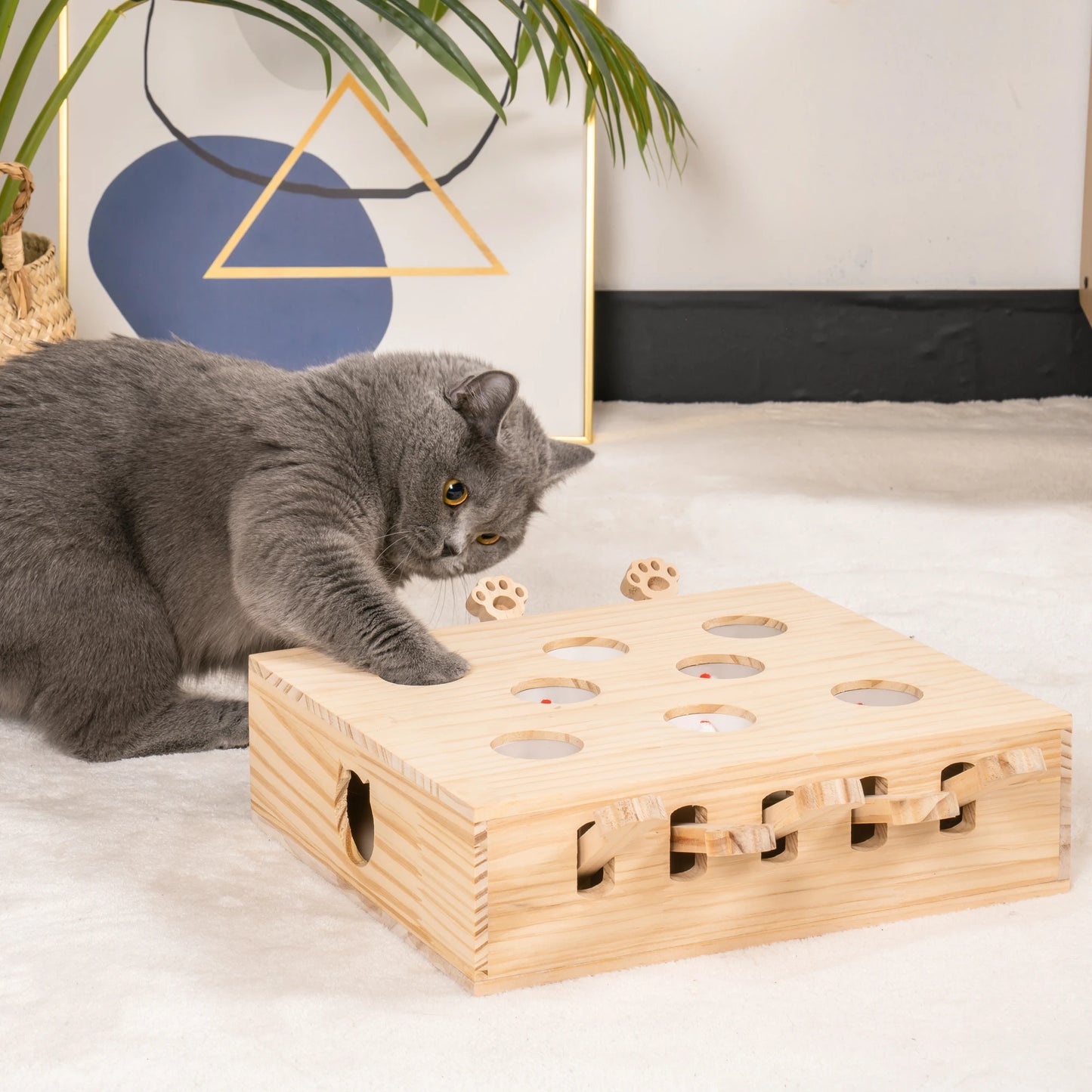 Whack-a-Mouse Interactive Cat Toy
