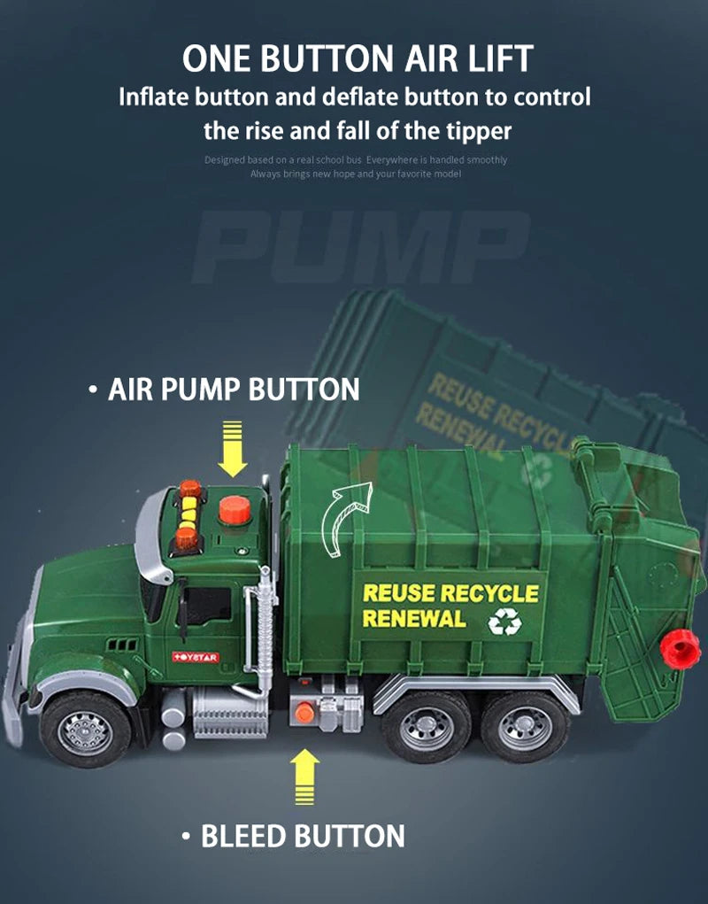 Friction Powered Garbage Truck