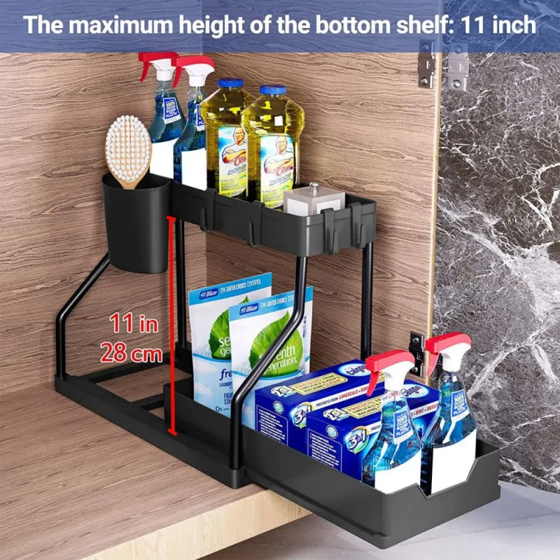 2 Tier Under Sink Organizer