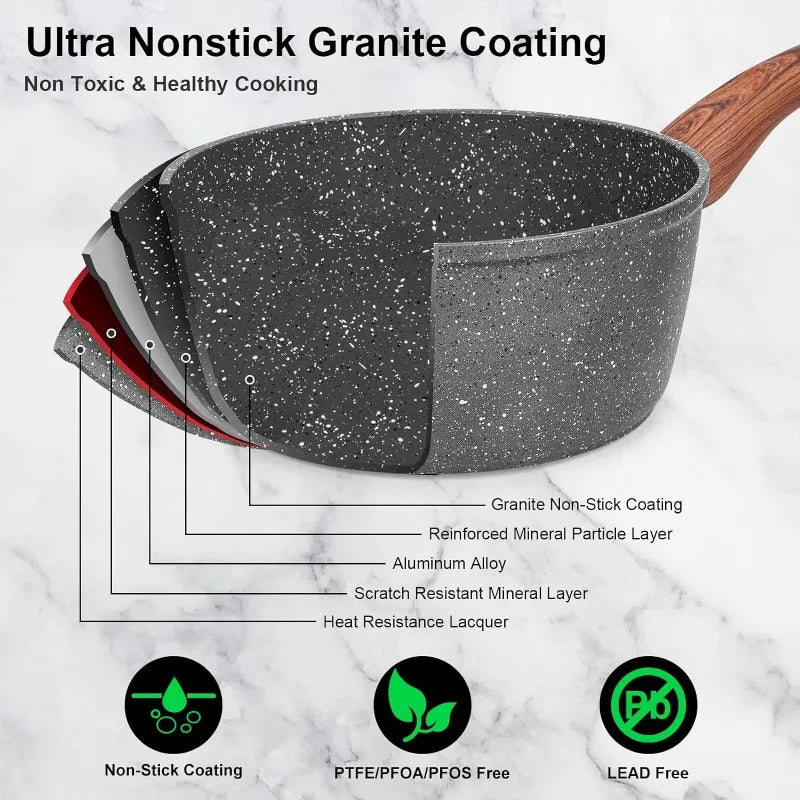 11 PCS Pots and Pans Set