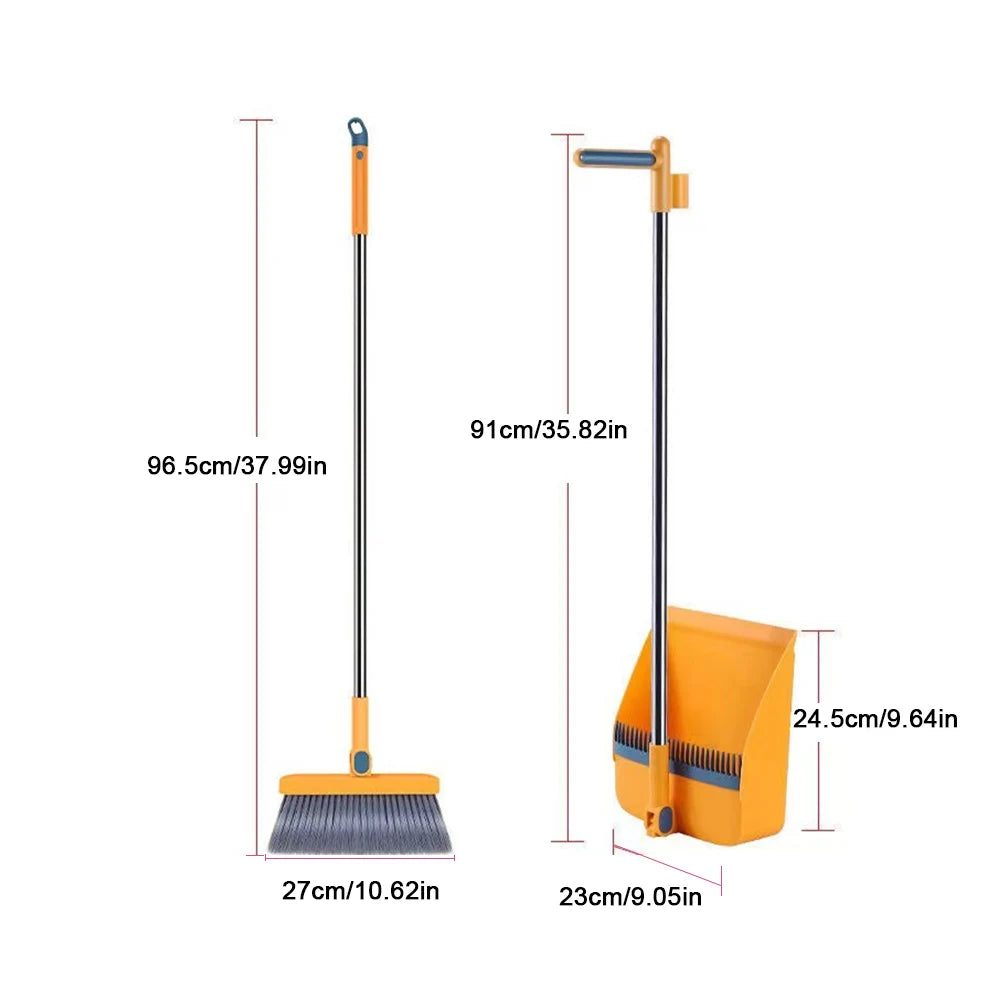 Folding Dustpan & Broom Set