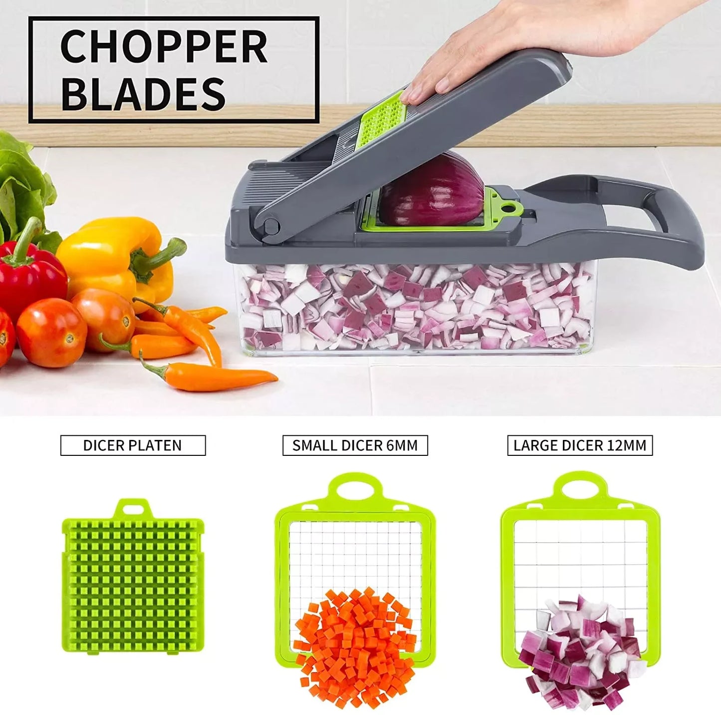 14 Pc Fruit & Vegetable Slicer