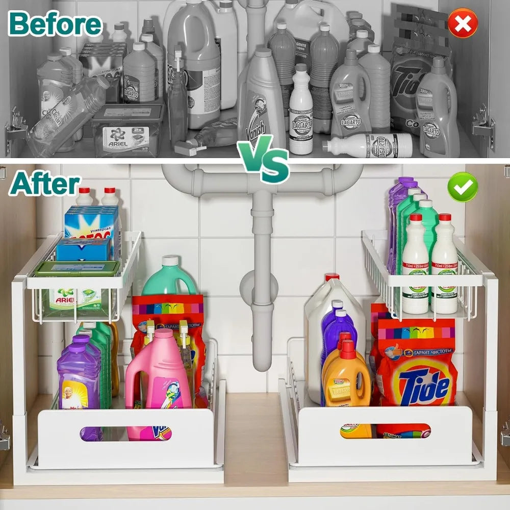 Under Sink Cabinet Organizer