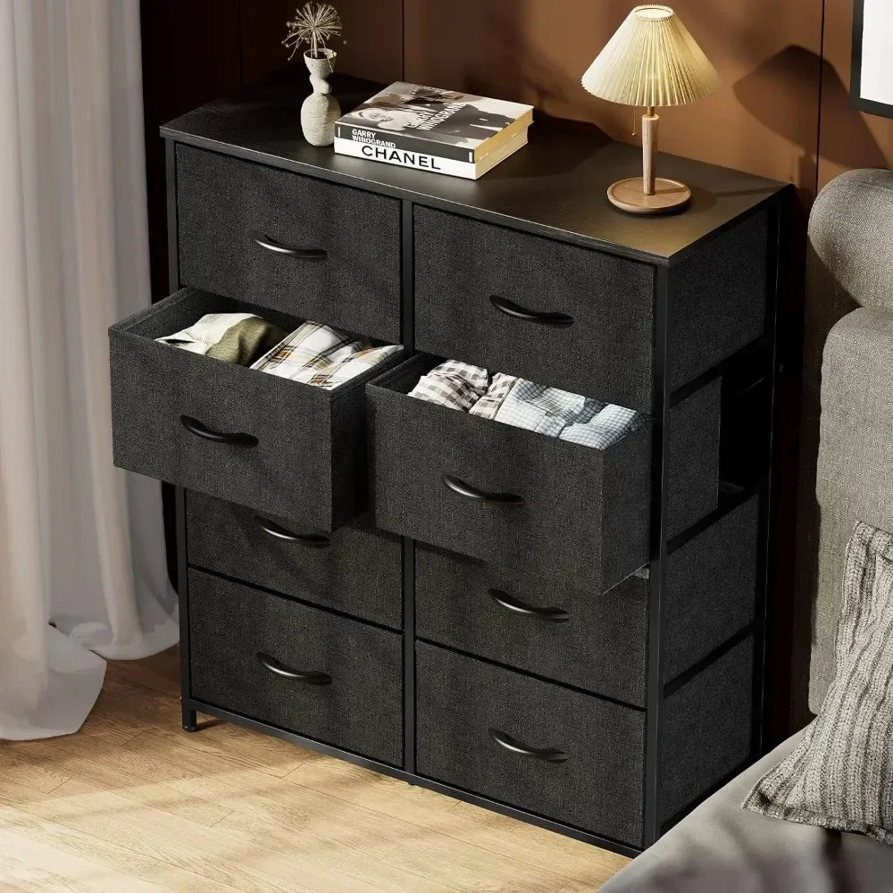 8 Drawer Fabric Dresser