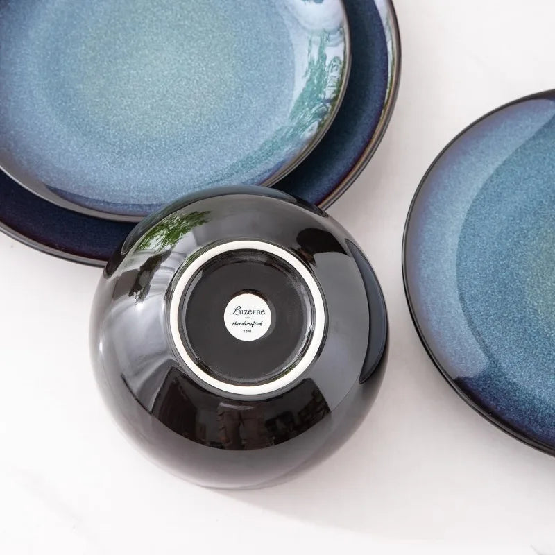 12 PCS Stoneware Dinnerware Set