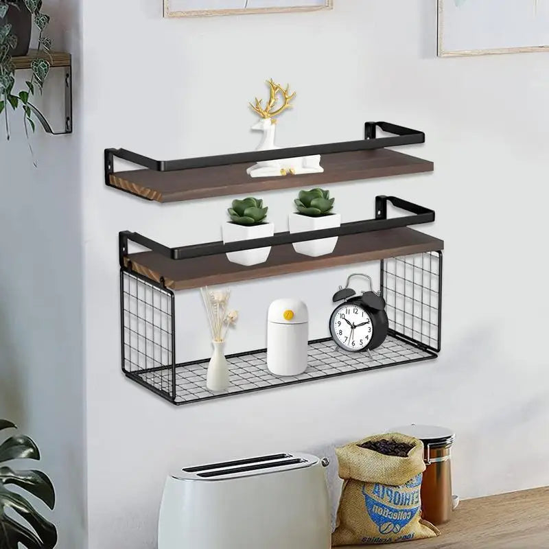 2pcs Wall Mounted Shelves