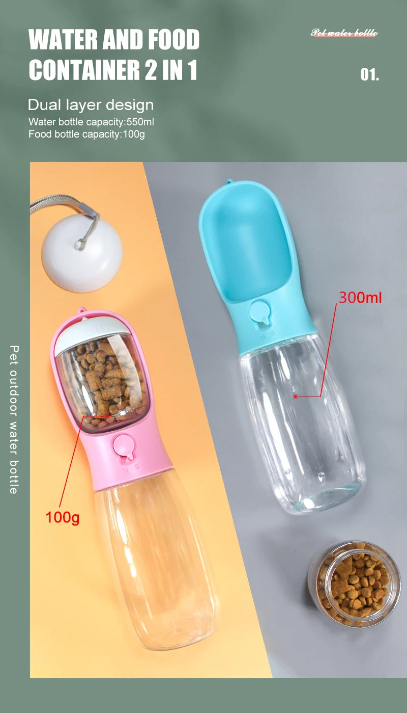 Pet 2-in-1 Travel Bowl