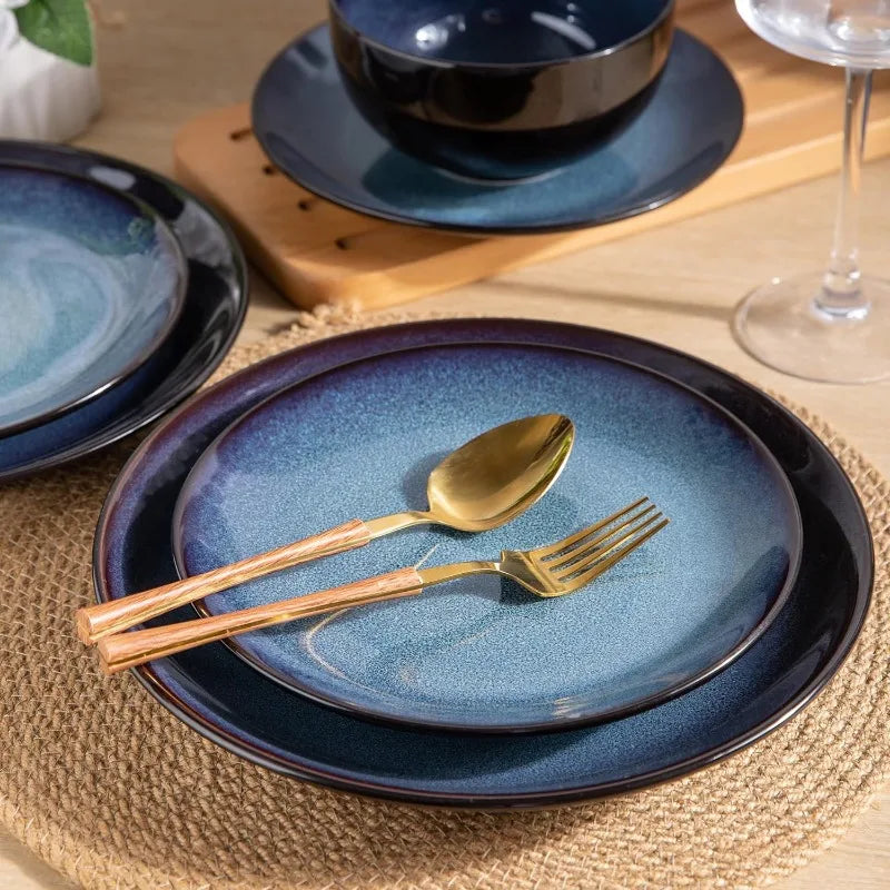 12 PCS Stoneware Dinnerware Set