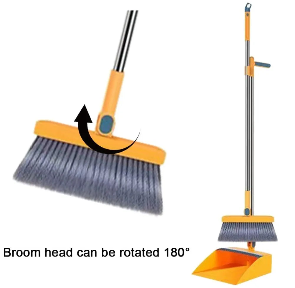 Folding Dustpan & Broom Set
