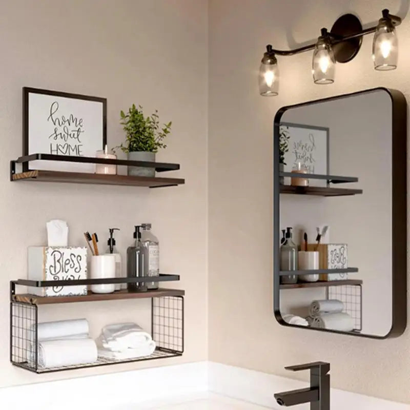 2pcs Wall Mounted Shelves