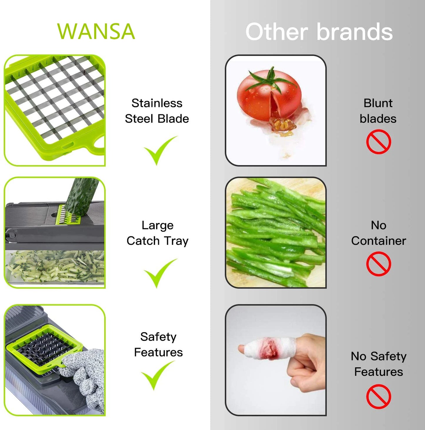14 Pc Fruit & Vegetable Slicer