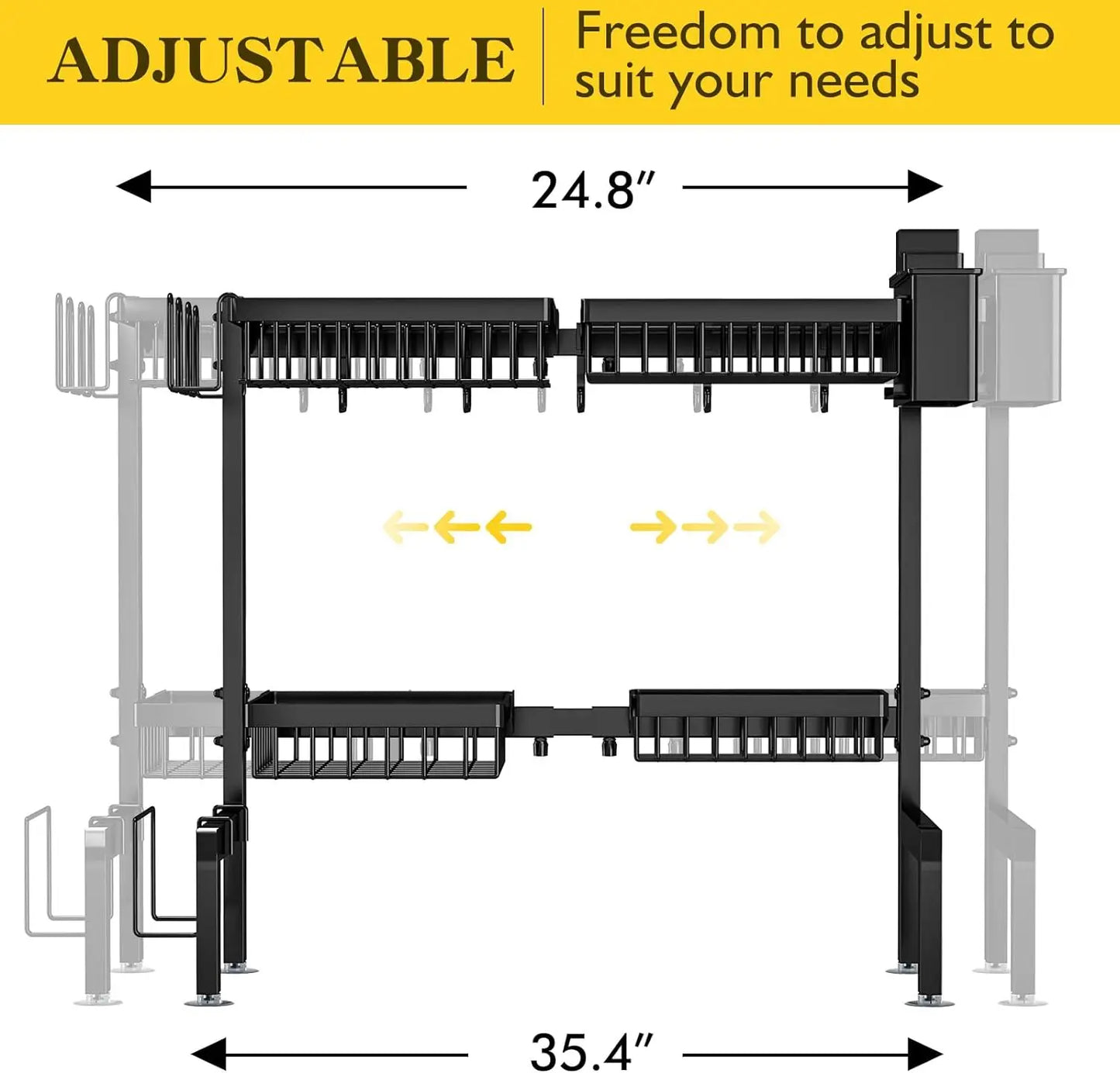 Adjustable Dish Drying Rack