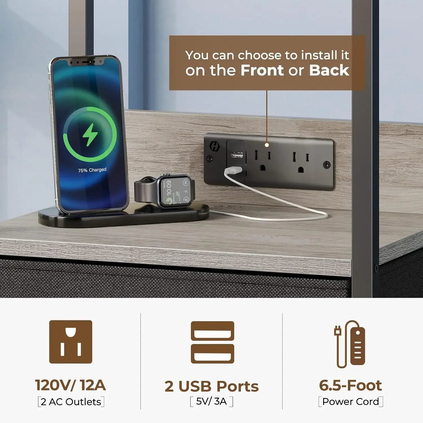 Light-Up Bedside Table