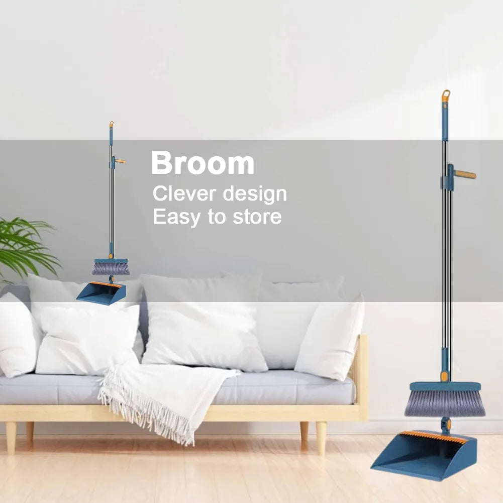 Folding Dustpan & Broom Set