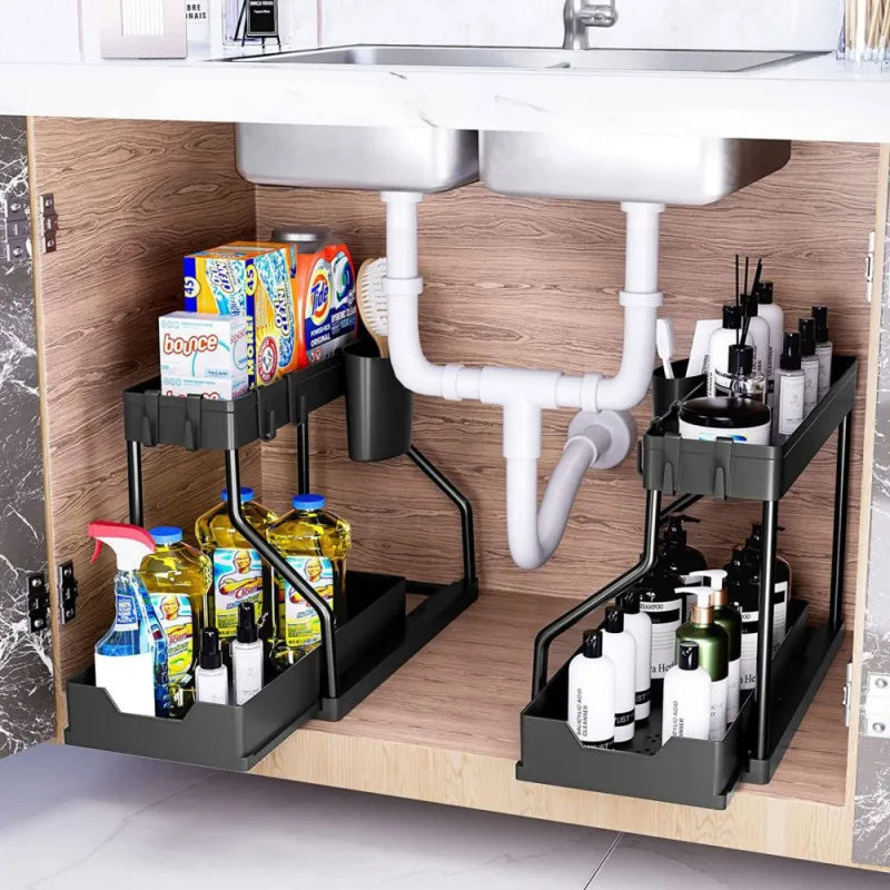 2 Tier Under Sink Organizer