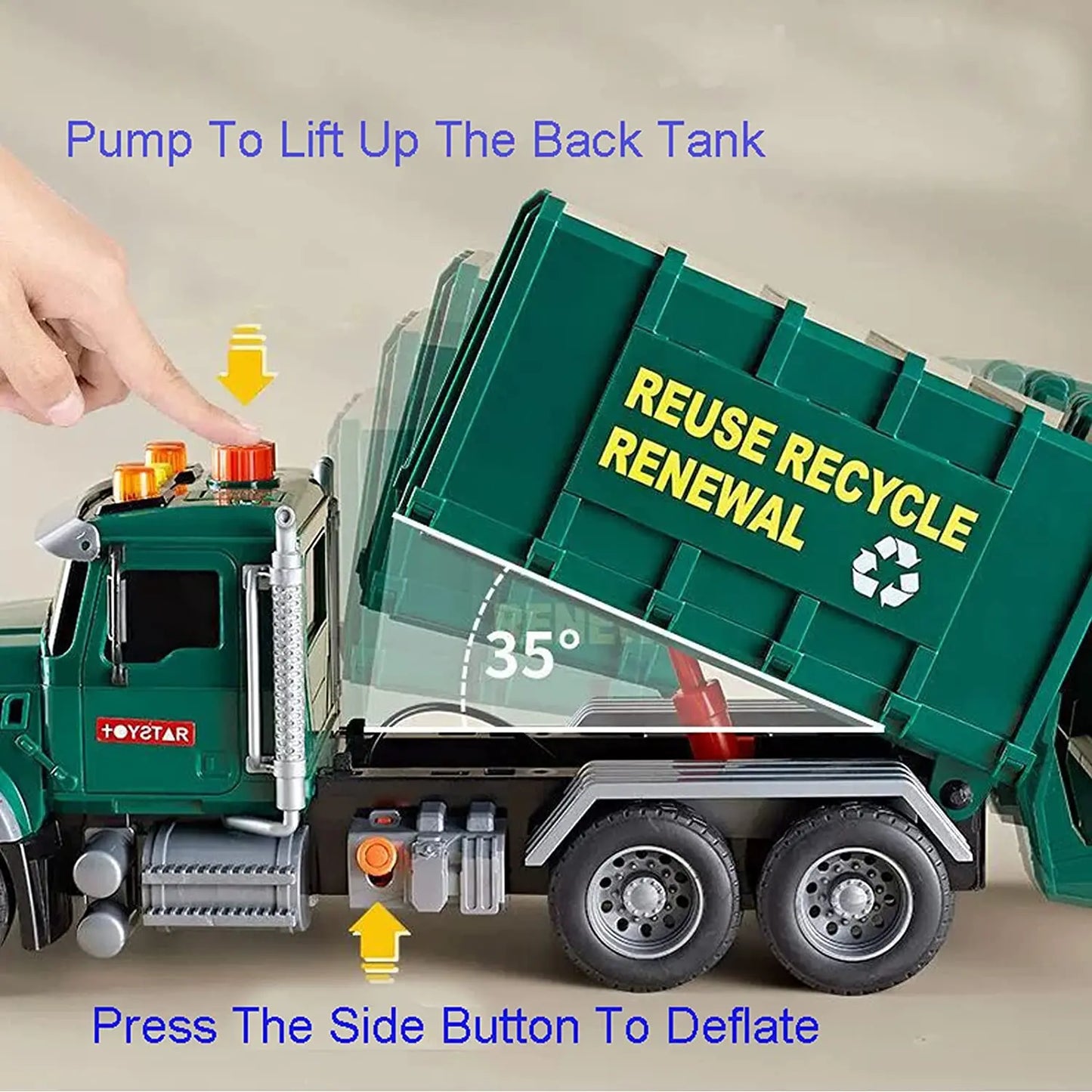 Friction Powered Garbage Truck