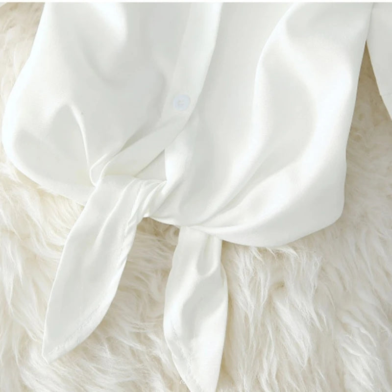 Women's White Casual Blouse