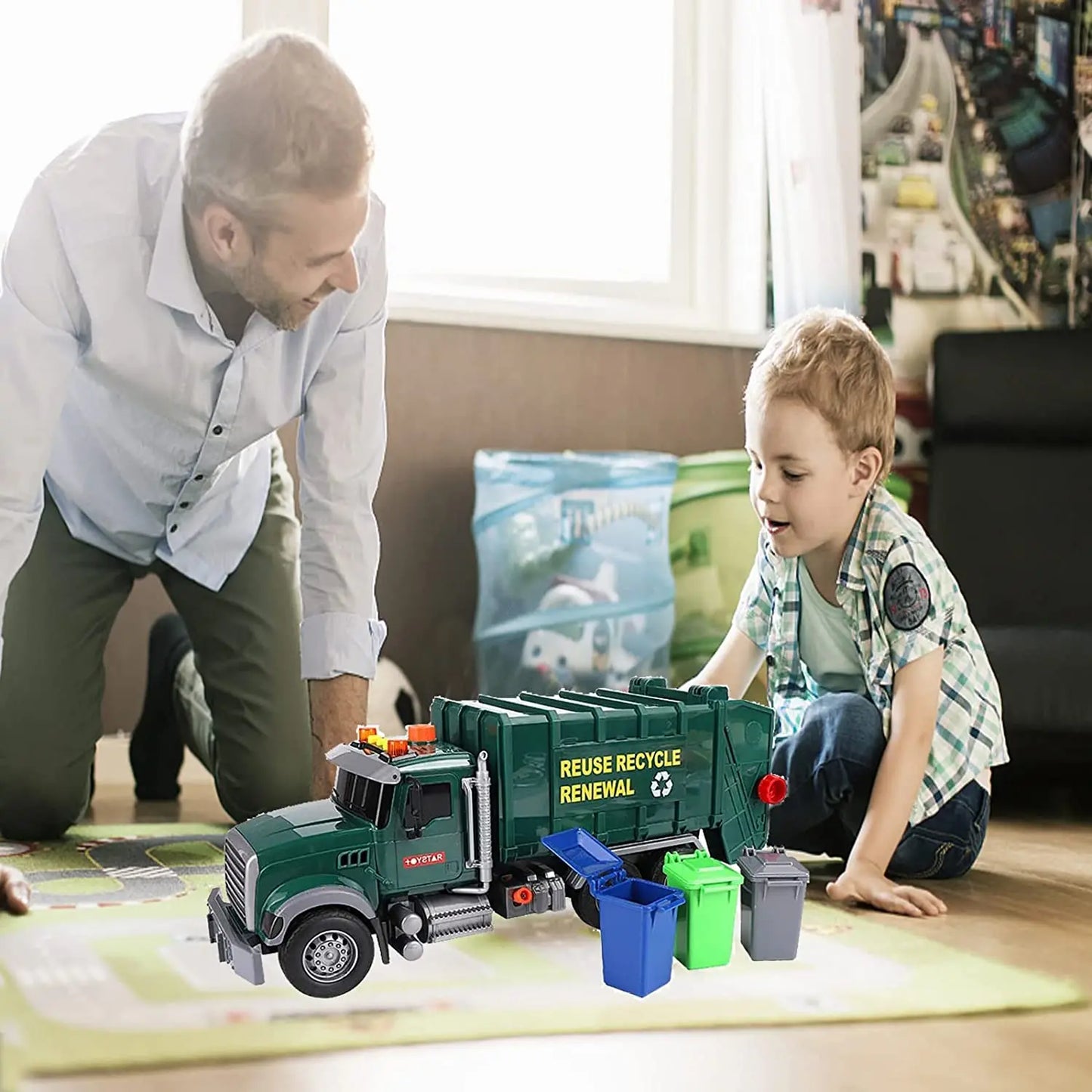 Friction Powered Garbage Truck
