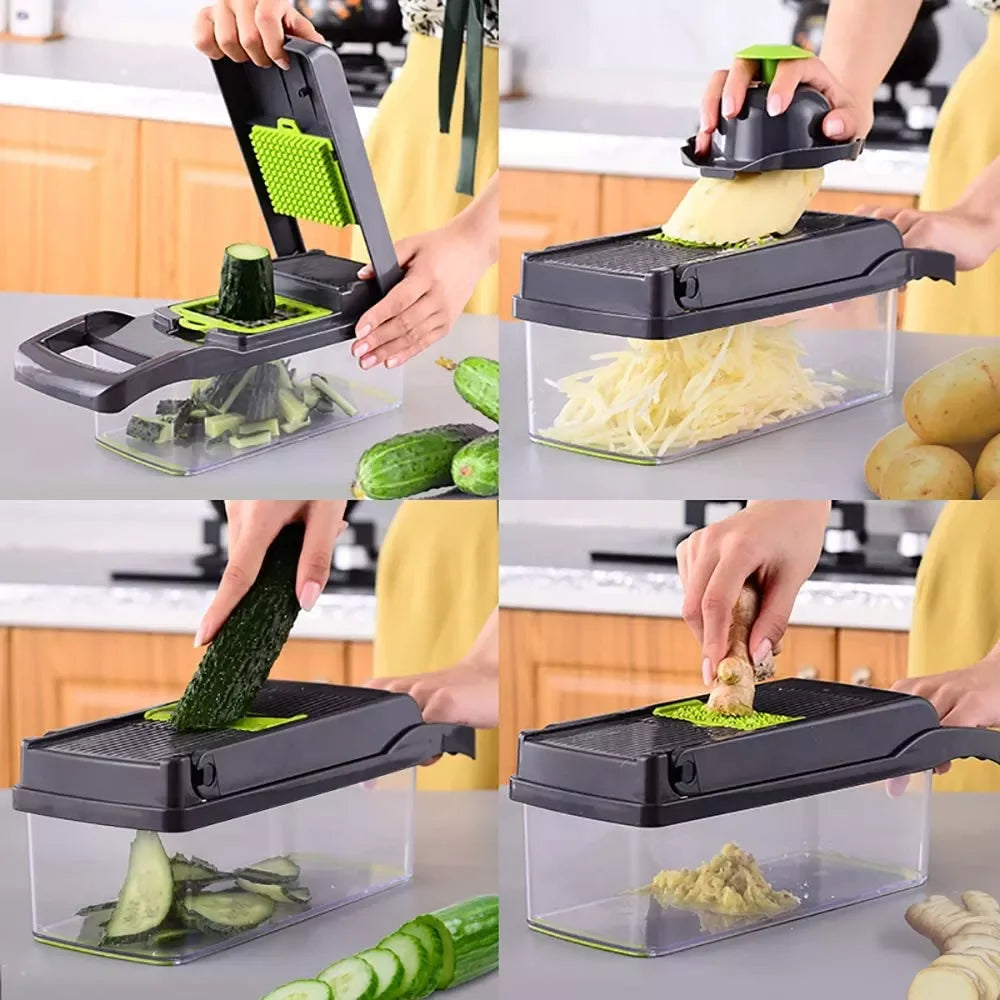 14 Pc Fruit & Vegetable Slicer
