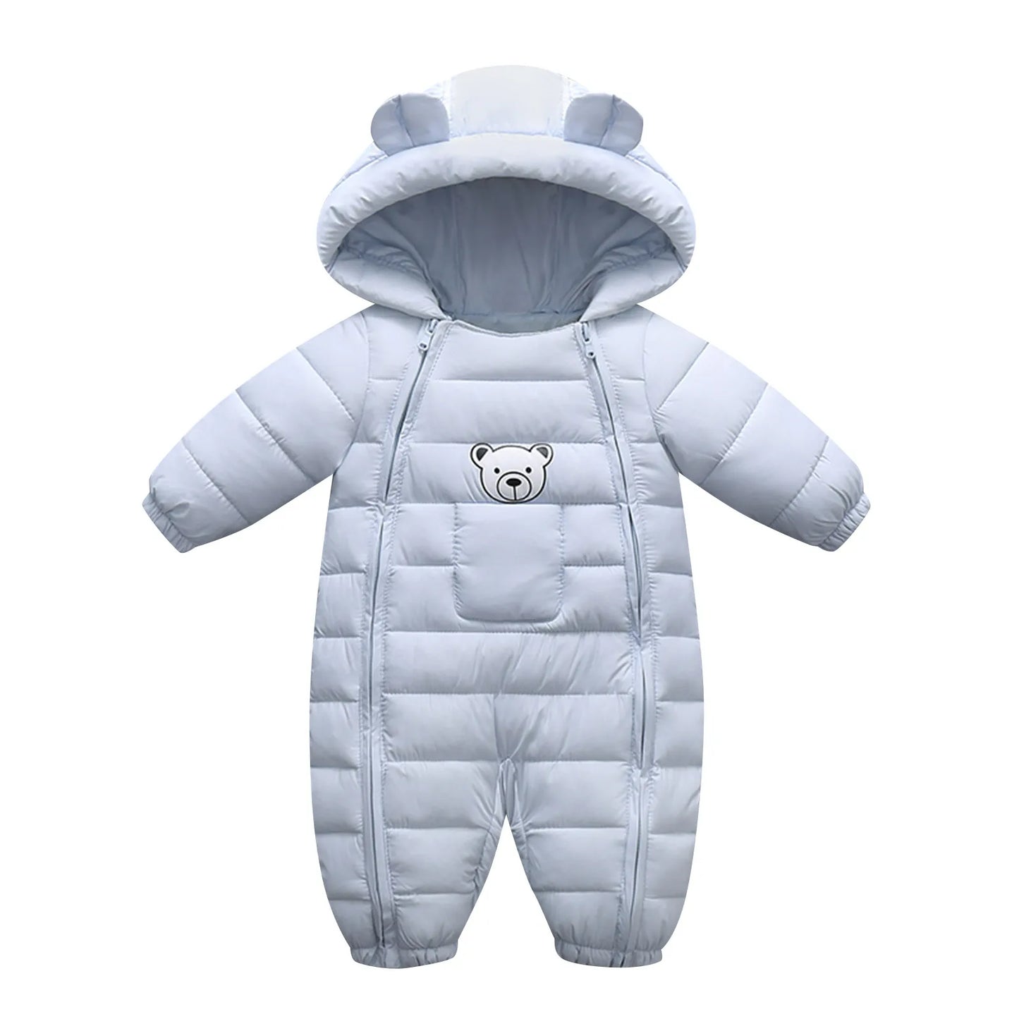 Hooded Baby Winter Romper