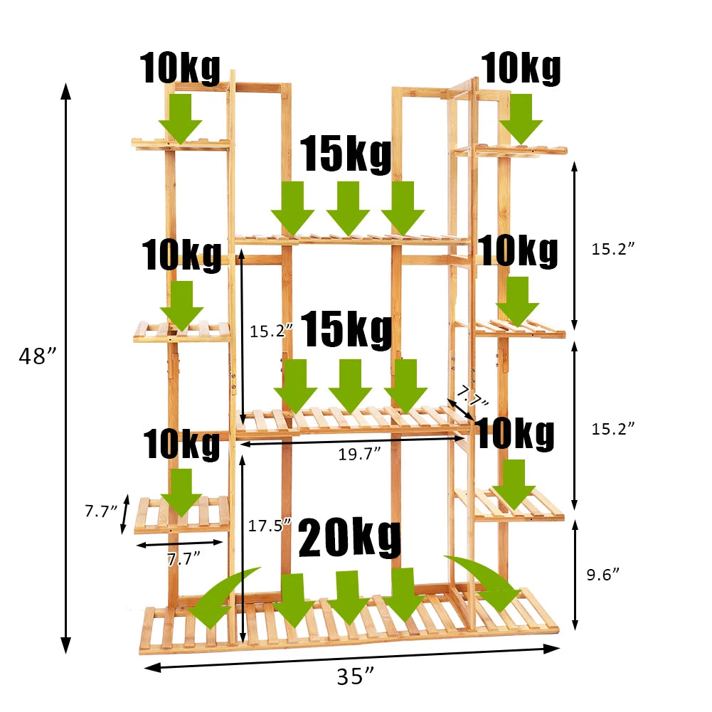 9-Tier Plant Stand