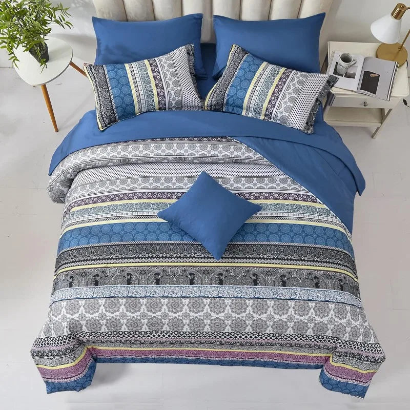 Bohemian Striped Bed in a Bag Set