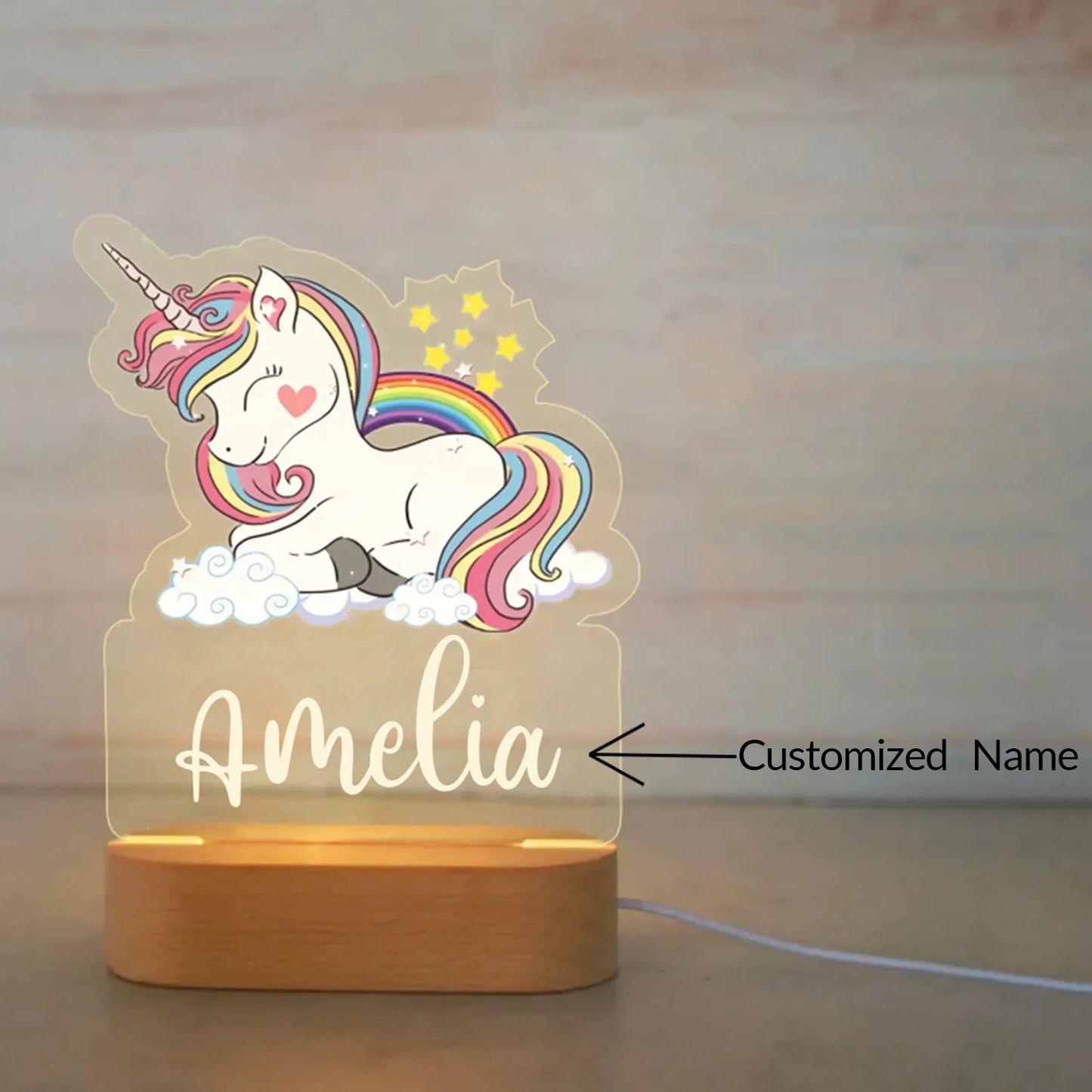 Personalized Animal Night Light
