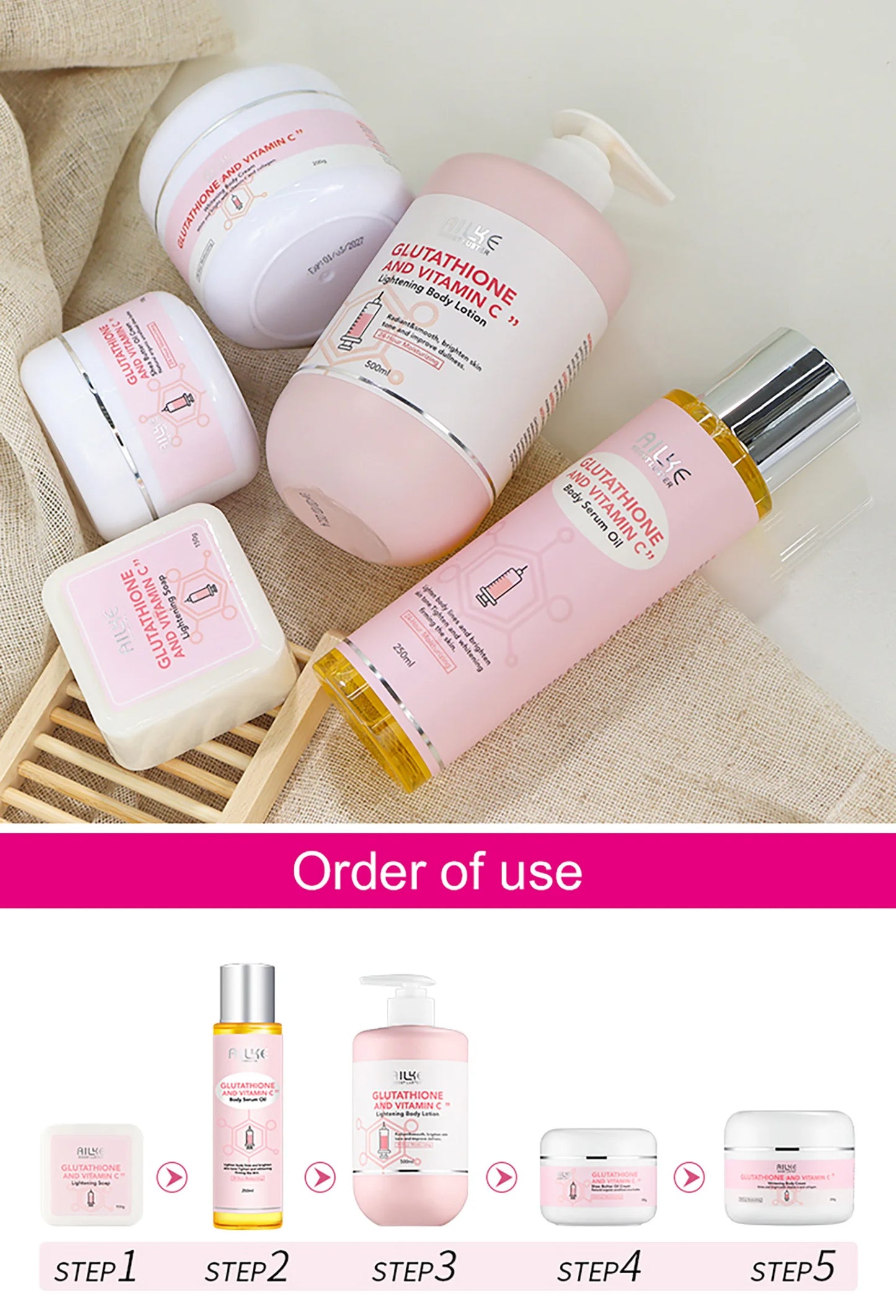 Vitamin C  & Glutathione Skin Care Set