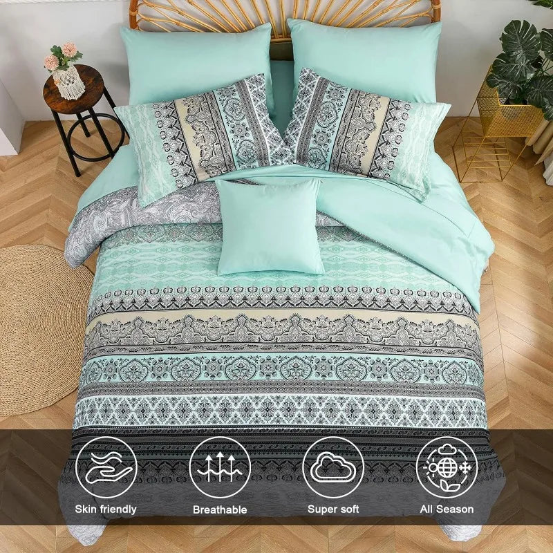 Bohemian Striped Bed in a Bag Set