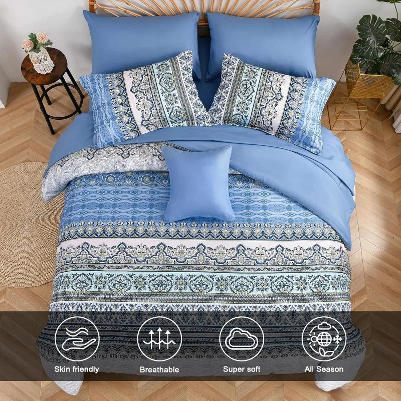Bohemian Striped Bed in a Bag Set