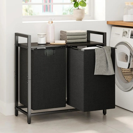 Laundry Hamper with Shelf
