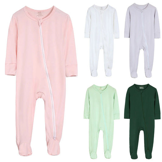 Solid Color Baby Romper