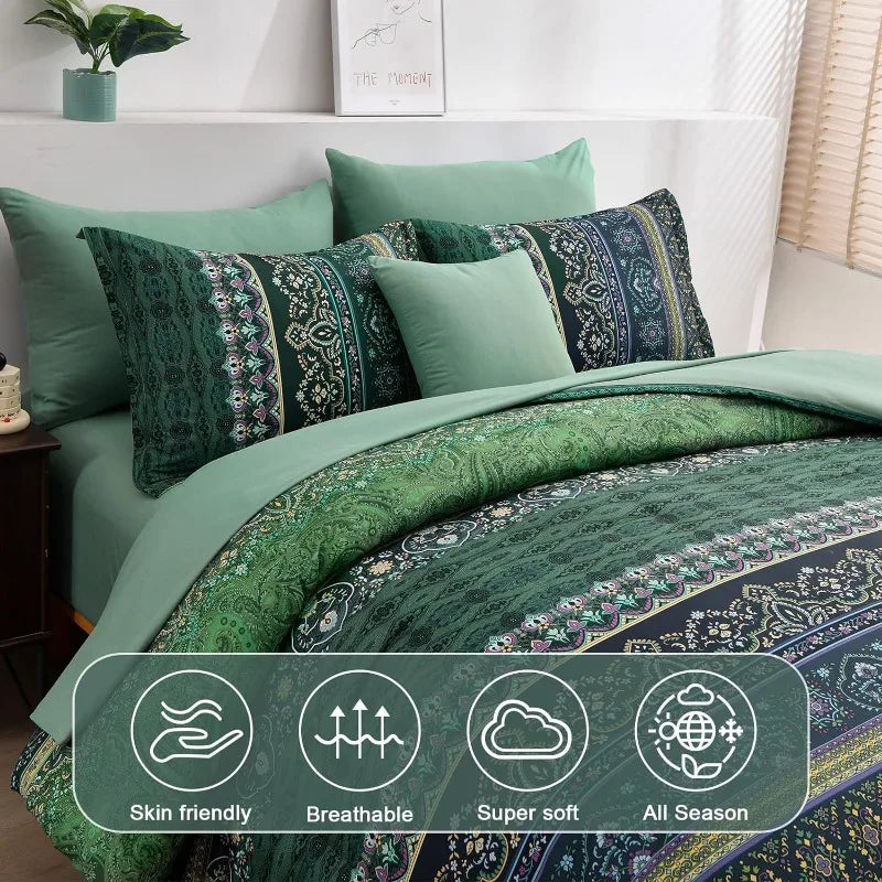 Bohemian Striped Bed in a Bag Set