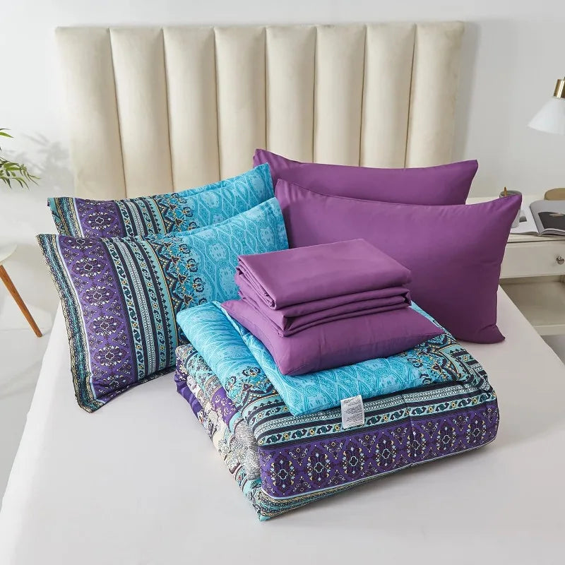 Bohemian Striped Bed in a Bag Set
