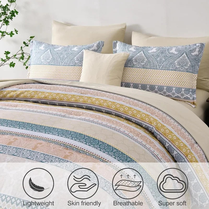 Bohemian Striped Bed in a Bag Set