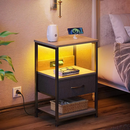 Light-Up Bedside Table