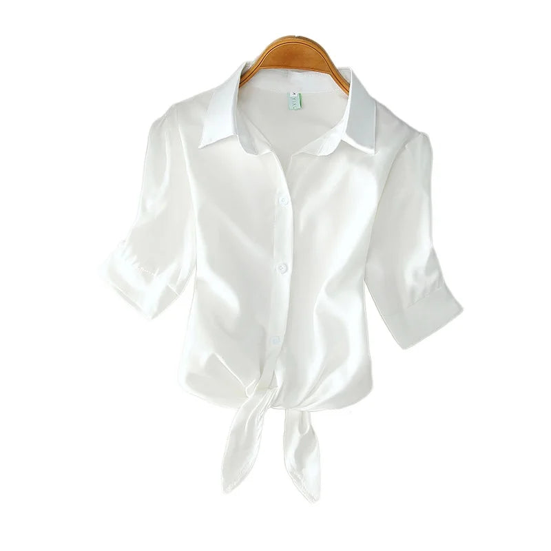 Women's White Casual Blouse