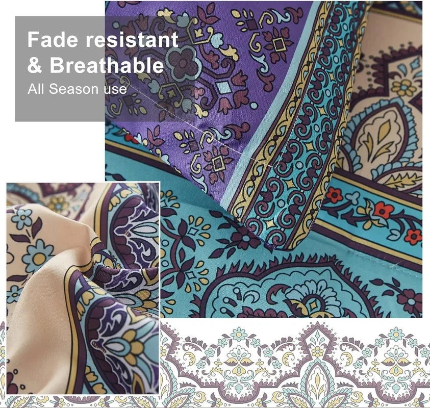 Bohemian Striped Bed in a Bag Set